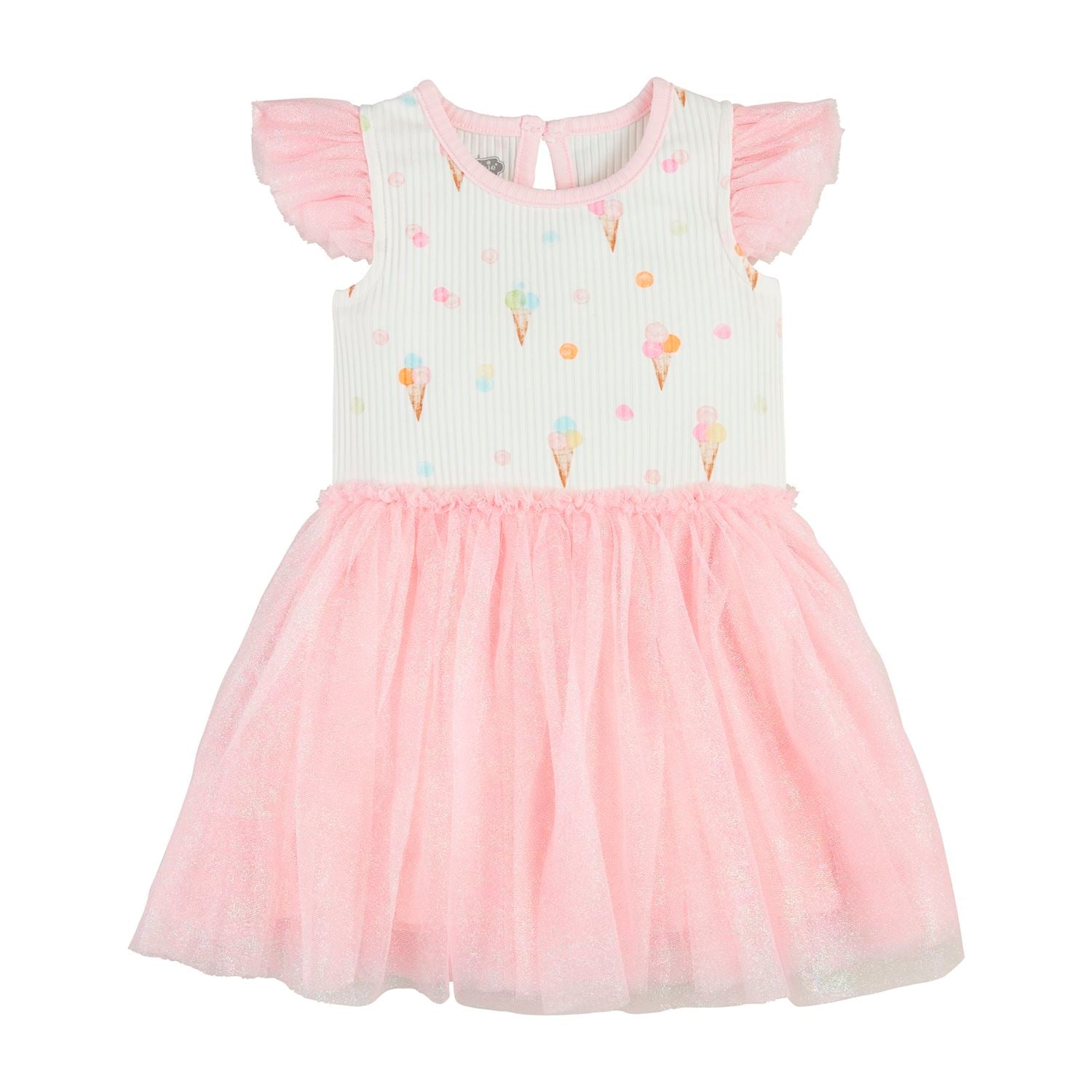 Mud Pie Pink Ice Cream Tutu Dress Large (4-5T) Mud Pie Pink Ice Cream Tutu Dress Large (4-5T)