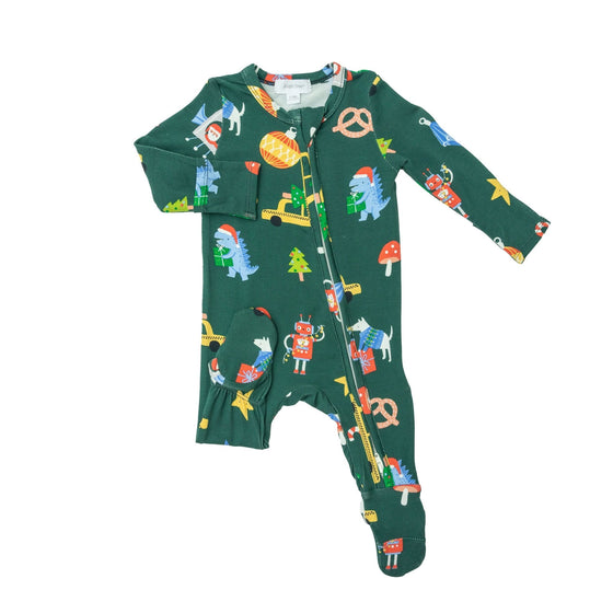 2 Way Zipper Footie - Merry And Bright by Angel Dear at Confetti Gift and Party