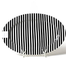  Black Stripe Big Entertaining Oval Platter - #confetti-gift-and-party #-Happy Everything