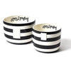Black Stripe Happy Everything Big Bowl by Happy Everything at Confetti Gift and Party