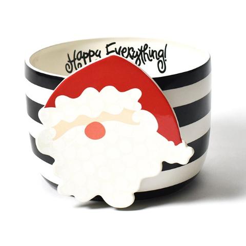 Black Stripe Happy Everything Big Bowl by Happy Everything at Confetti Gift and Party