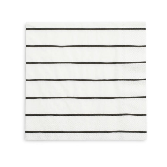 Frenchie Striped Ink Napkins - Large - #confetti-gift-and-party #-Jollity & Co. + Daydream Society