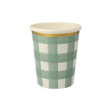  Green Gingham Cups - #confetti-gift-and-party #-Meri Meri