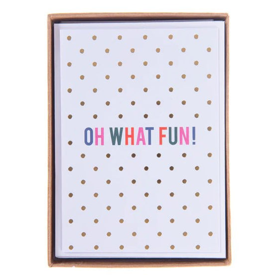 "Oh What Fun" Boxed Greeting Cards by Graphique at Confetti Gift and Party