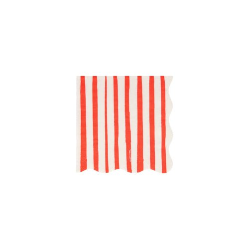 Red Stripe Small Napkins - #confetti-gift-and-party #-Meri Meri