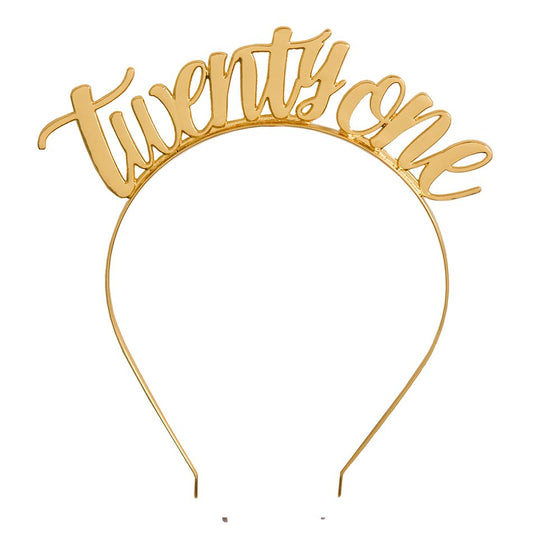 "Twenty One" Headband by Jollity & Co. + Daydream Society at Confetti Gift Party