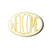 Welcome Gold Big Attachment - #confetti-gift-and-party #-Happy Everything