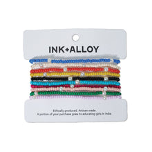  10 Strand Stretch Bracelet (multi color) by Ink + Alloy at Confetti Gift and Party