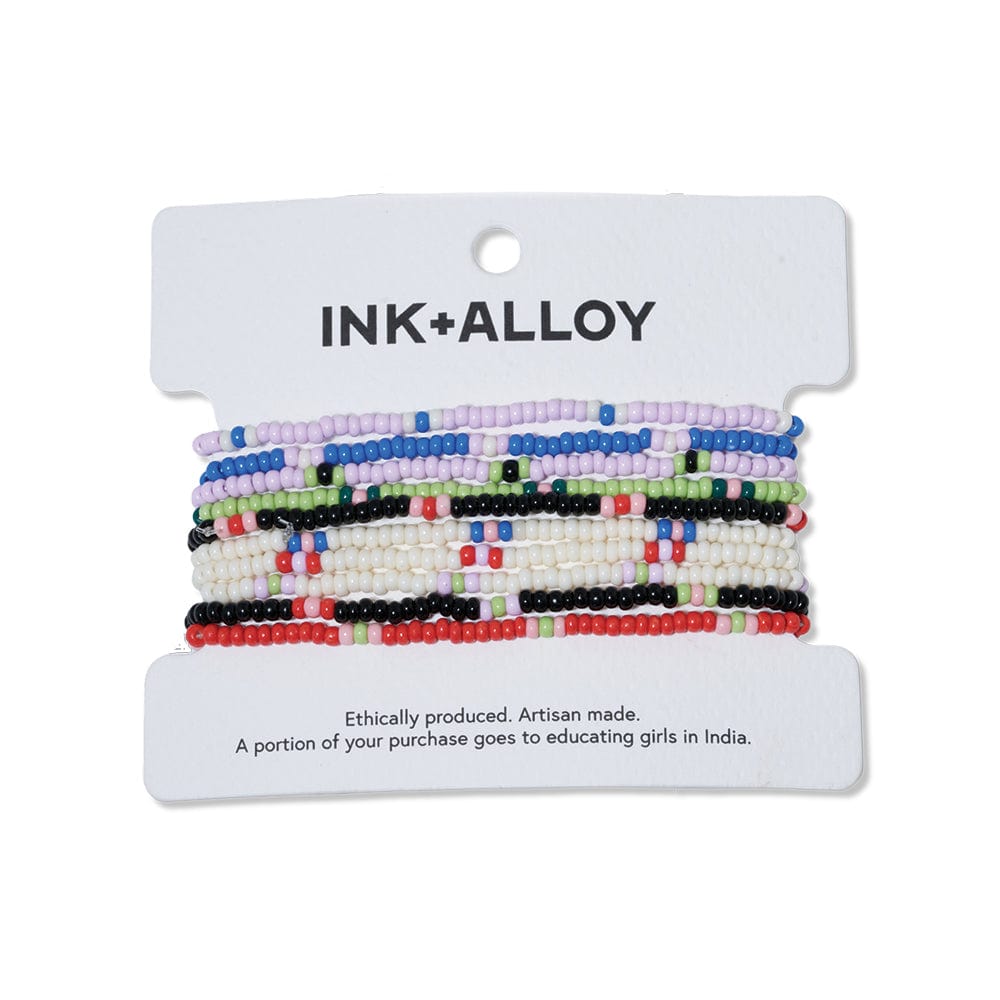 10 Strand Stretch Bracelet (multi color) by Ink + Alloy at Confetti Gift and Party