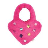 Hot Pink Heart Glitzy Purse