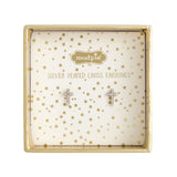 Silver Cross Stud Earrings