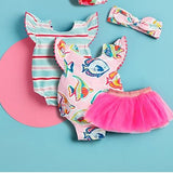 Pink Fish/Stripe Reversable Swimsuit & Tutu Set