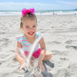 Pink Fish/Stripe Reversable Swimsuit & Tutu Set
