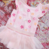 Daisy/Check Tutu Reversible Swimsuit