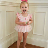 Daisy/Check Tutu Reversible Swimsuit