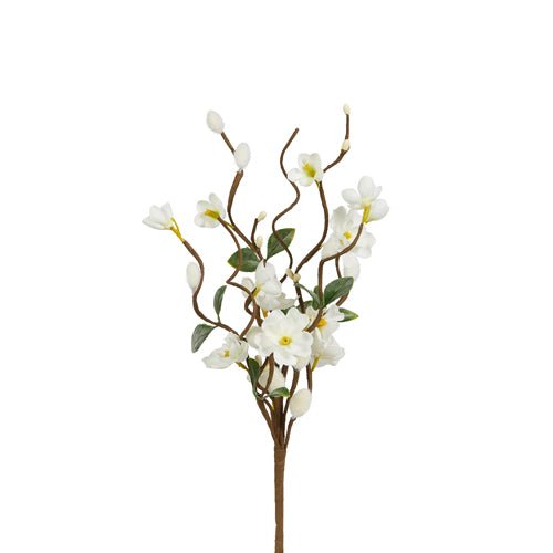11.5" White Floral Pussy Willow Pick by Raz Imports at Confetti Gift and Party Tuscaloosa Alabama