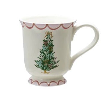 12 oz. Stoneware Mug with Christmas Tree, 4 Styles by Creative Co Op at Confetti Gift and Party Tuscaloosa Alabama