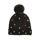 Black Glitzy Beanie