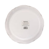 Blue Striped 9" Scallops Plate