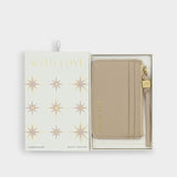 Gift Boxed Cardholder - Light Taupe