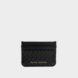Nova Woven Texture Cardholder - Black