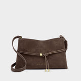 Lori Crossbody Bag - Bitter Chocolate Suedette