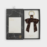 Bow-Tiful Boxed Keyring - Chocolate Leopard