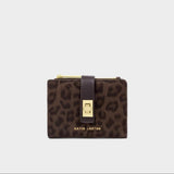 Orin Twist Lock Purse - Chocolate Leopard