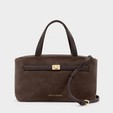 Orin Top Handle Crossbody Bag - Bitter Chocolate Suedette / Bitter Chocolate