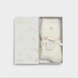 Star Gift Boxed Fluffy Socks - Off White