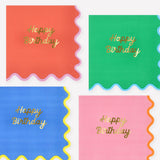 Meri Meri Wiggle Edge Large Napkins – Pack of 16