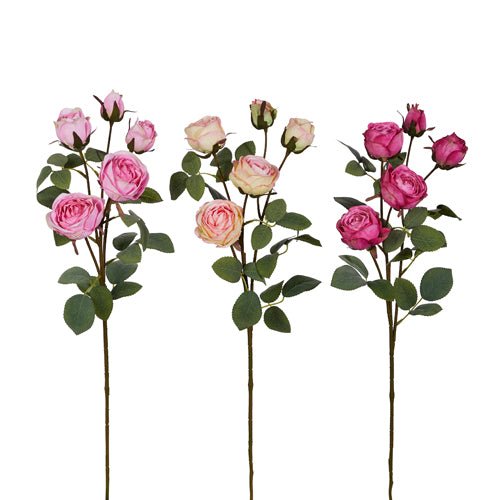 26" Pink Rose Spray by Raz Imports at Confetti Gift and Party Tuscaloosa Alabama