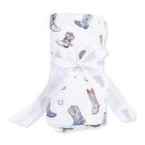 Angel Dear Buckaroo Boots Swaddle Blanket