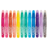 Rainbow Sparkle: Watercolor Gel Crayons Set of 12