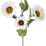 34" White Italian Sunflower Spray by Raz Imports at Confetti Gift and Party Tuscaloosa Alabama
