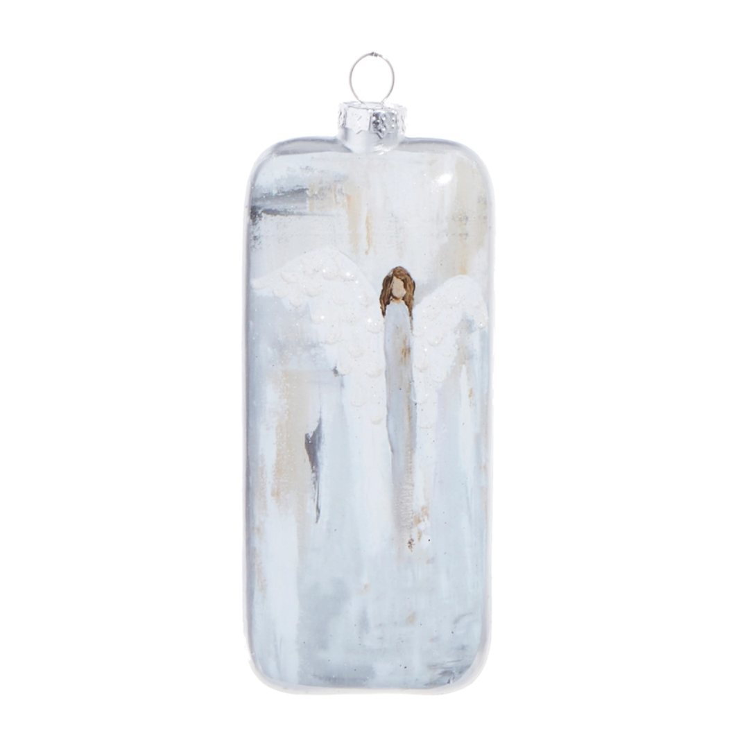 6" Angel Rectangle Ornament – Newborn King
