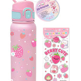 3D Printing Stainless Steel Water Bottle, Strawberry by Hot Focus, Inc. at Confetti Gift and Party Tuscaloosa Alabama