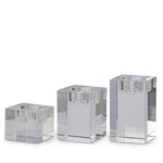 4" Square Crystal Candle Holders by Raz Imports at Confetti Gift and Party Tuscaloosa Alabama