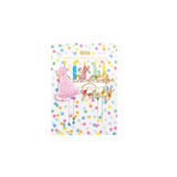 Party Candle Holder Toppers – "Let's Party" Birthday Cake Candle Accessories