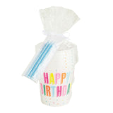 Happy Birthday Party Cup & Candle Set