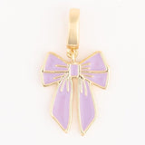 Purple Bow Charm Pendant – Luxe Bow Charm