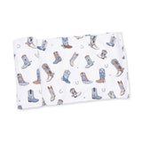 Angel Dear Buckaroo Boots Swaddle Blanket