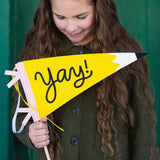 Occasions by Shakira Yay Pencil Felt Pennant
