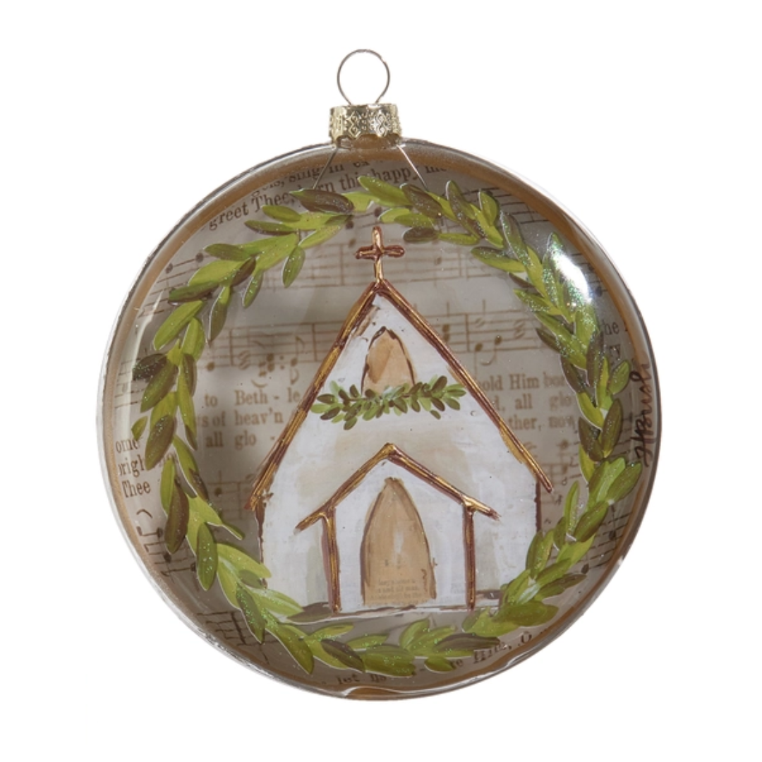 5" Music Sheet Church Disc Ornament – Newborn King