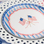 4th of July Flag Dessert Plates by Gatherings by Curated Paperie at Confetti Gift and Party Tuscaloosa Alabama