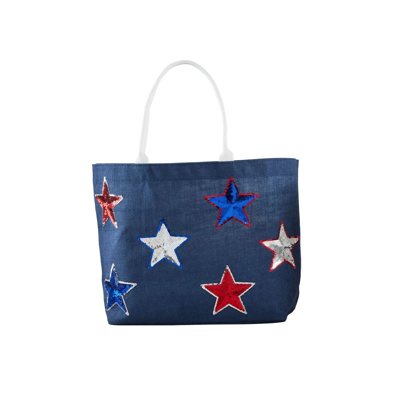 4th Of July Sparkle Tote by Mud Pie at Confetti Gift and Party Tuscaloosa Alabama