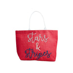 4th Of July Sparkle Tote by Mud Pie at Confetti Gift and Party Tuscaloosa Alabama