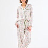 Charlotte Pajama Pant Set (Long Sleeve) - Ivy Lane Ivory