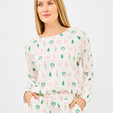 Annie Pajama Pant Set (Long Sleeve) - Sugar Plum Dreams