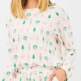 Annie Pajama Pant Set (Long Sleeve) - Sugar Plum Dreams